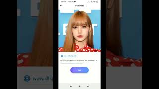 blackpink jennie face mix with lisa in faceapp screenshot 5