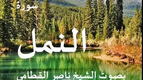 سورة النمل بصوت الشيخ / ناصر القطامي 27