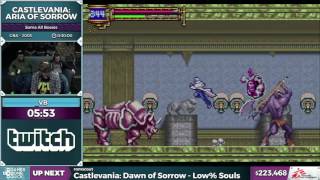 Castlevania: Aria of Sorrow by Brooke in 0:26:39 - SGDQ2016 - Part 54