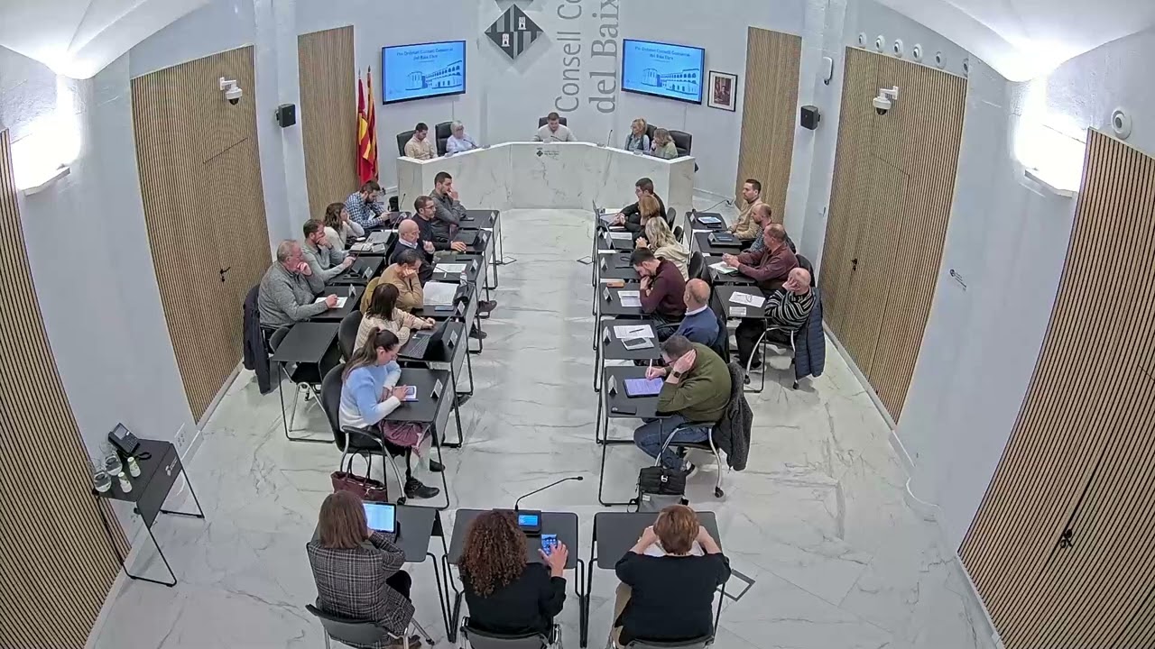 Ple ordinari del Consell Comarcal del Baix Ebre 27  de Desembre de 2024