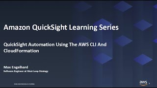 quicksight automation using the aws cli & cloudformation:  2023 amazon quicksight learning series