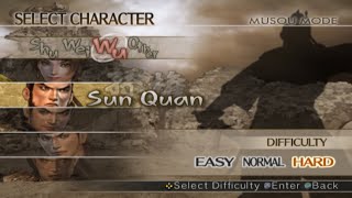 Dynasty Warriors 5 Sun Quan Musou Hard and 4th Weapon