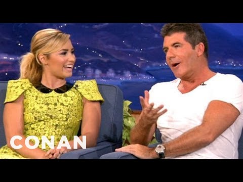 Simon Cowell & Demi Lovato Find Each Other Very Annoying - CONAN on TBS