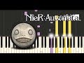 Nier automata  emil sacrifice synthesia piano tutorial