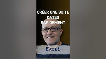Excel Créer Une Suite De Dates Rapidement
