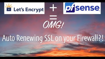 pfSense setup ACME Lets Encrypt