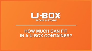 U-Box® Move & Store: How Much Can Fit in a U-Box Container