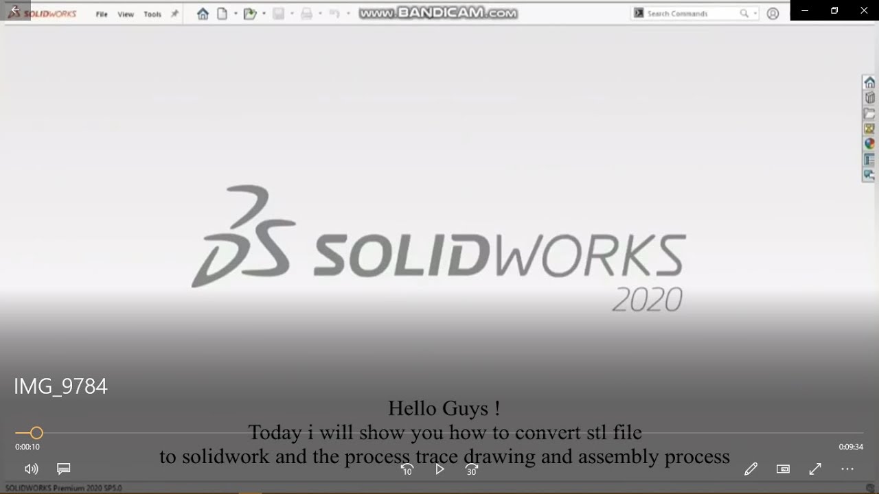 How to convert stl file to solidwork , trace drawing process and ...