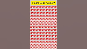 Find odd number?  #puzzle #puzzlegame #numbergame #numberpuzzle #education #observation