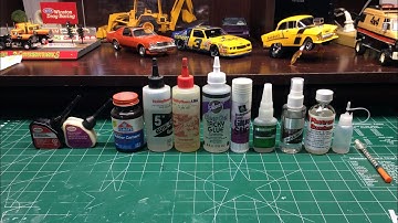 Building scale plastic models: What types of glue to use.