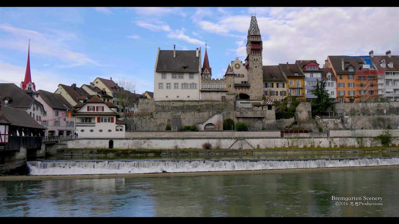 4K Bremgarten, Aargau SWITZERLAND GH4 log LUT 24p 🎞スイス