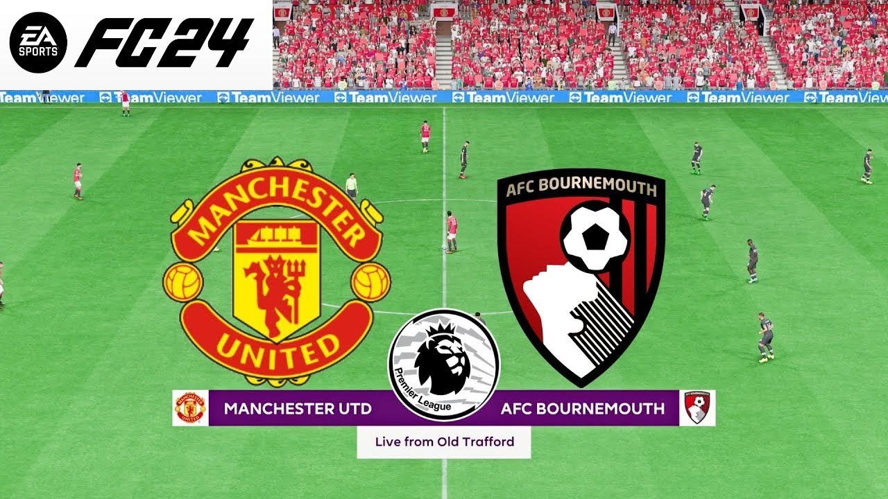 Manchester United vs Bournemouth FC24 Gaming - YouTube