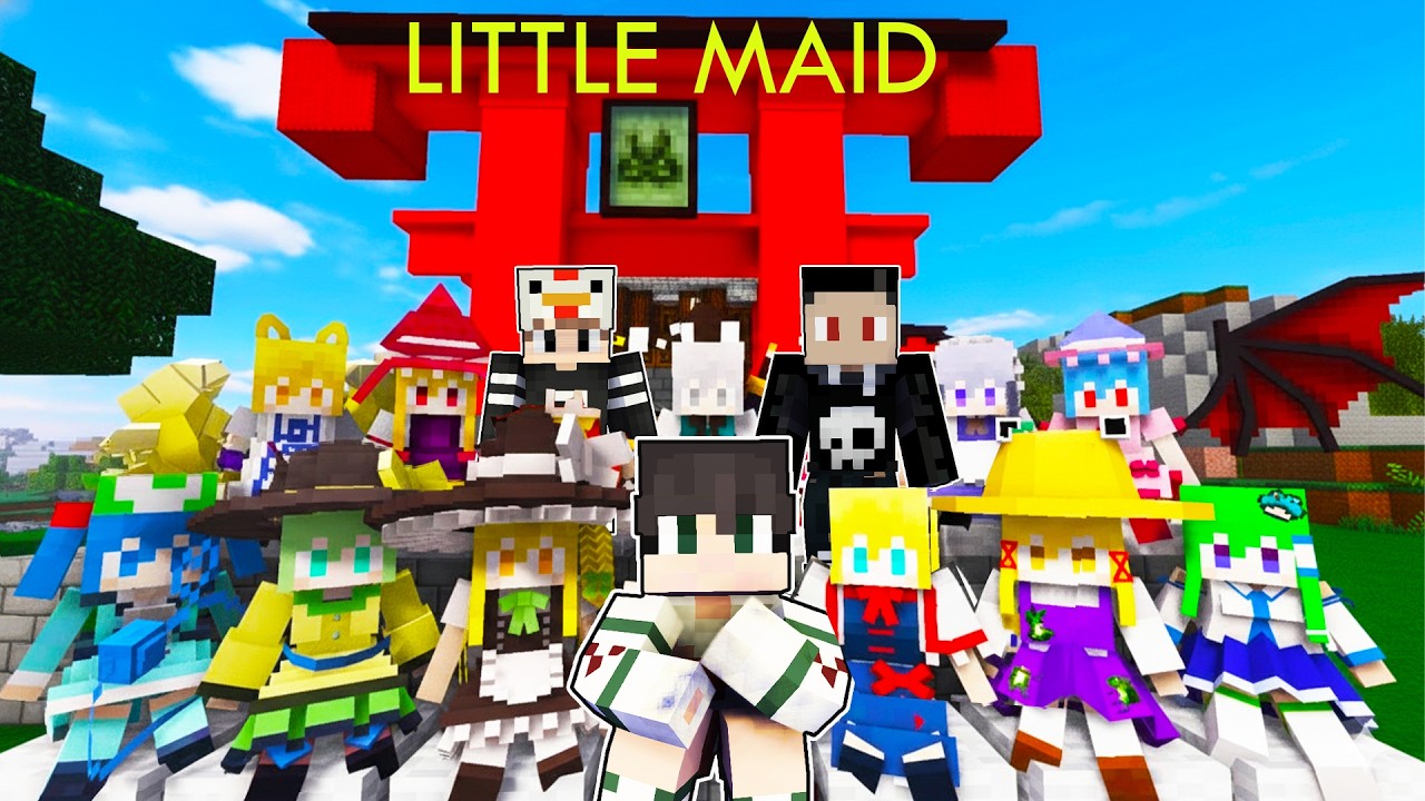 Cute Little Maid Does All the Work in Minecraft!