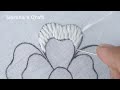 Beautiful Flower Hand Embroidery Tutorial For Beginner, Latest Hand Embroidery Design