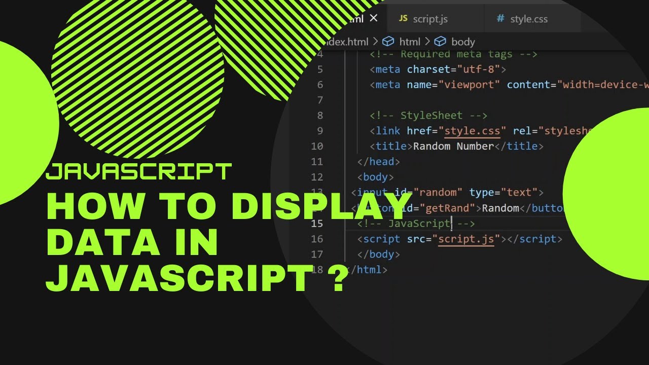 How to display data in JavaScript(Hindi) ? - YouTube