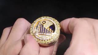 2022 Golden State Warriors Mens Basketball World Replica Championship Ring top open version