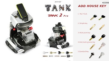 2024 New 2M2 Tank 2 Pro Key Cutting Machine Introduction- OBDII365