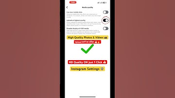 How to Upload High Quality Photos & Videos on Instagram | Instagram Settings 2025 | #shorts
