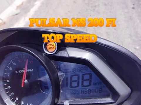 Pulsar Ns 200 -FI Top Speed -Velocidad Máxima