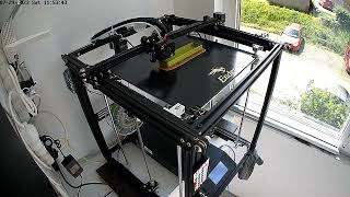 Gridfinity Bin 4 width x 1 depth x 6 height timelapse - Ender 5 Plus
