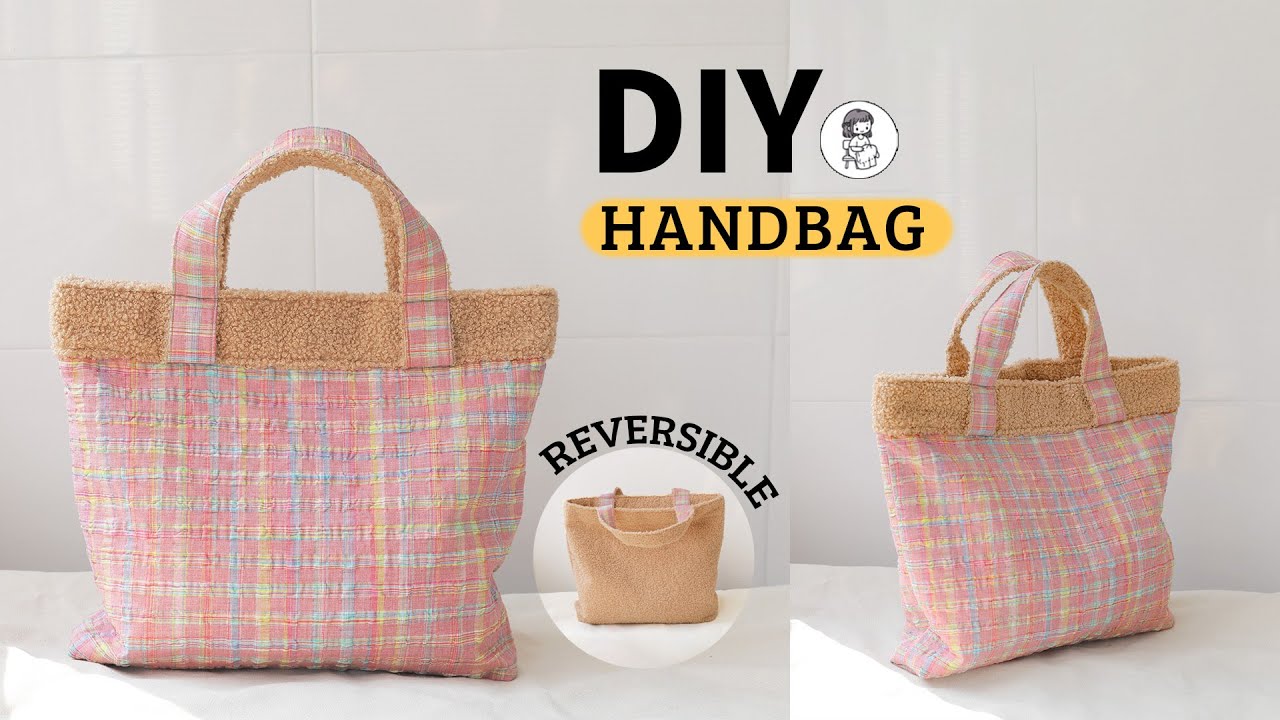 EASY DIY Tote Bag | Простая сумка-тоут своими руками | Двусторонний дизайн