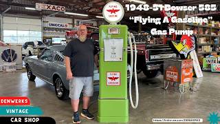1948-1951 Bowser Model 585 " Flying A Gasoline" Vintage Gas Pump - Denwerks