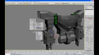 14 robot 3ds max tutorial - MEGAZORD Daizyujin 3D - Body modeling part. 05/09