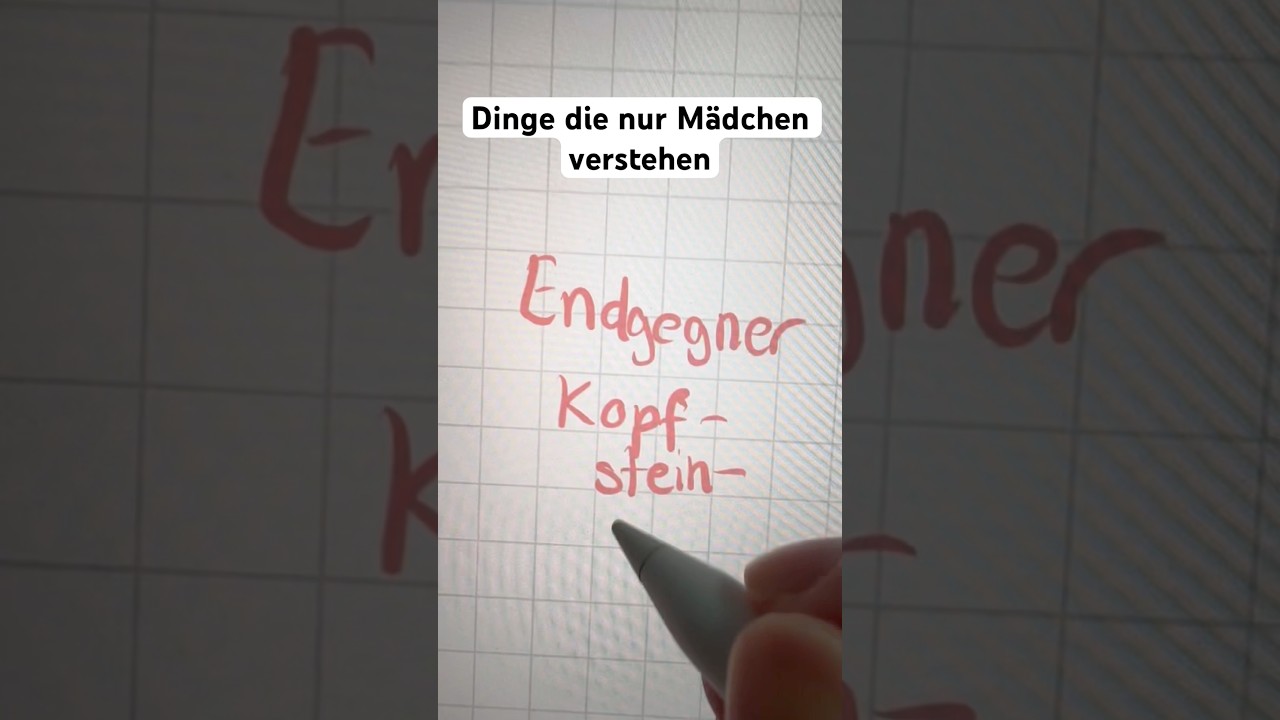 Dinge die nur Mädchen verstehen
