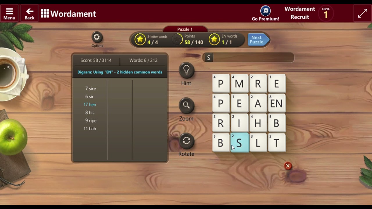 Microsoft Ultimate Word Games 2021. Level 1