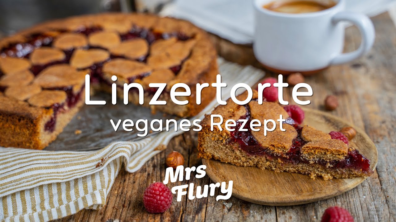 Linzer Torte - veganes Rezept, Linzertorte backen