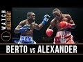 Berto vs Alexander Full Fight: August 4, 2018 - PBC on FOX