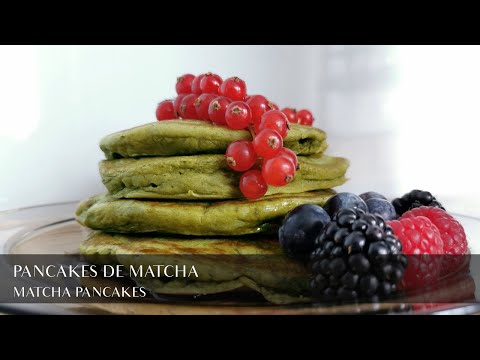 🍵 Pancakes esponjosos de MATCHA JAPONÉS 🥞🎎🥞 JAPANESE MATCHA fluffy pancakes 🍵