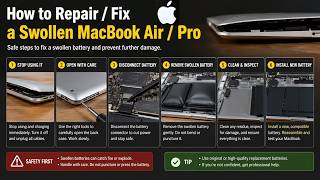 How to Fix a Swollen MacBook Pro or MacBook Air Battery (Safe Repair Guide)