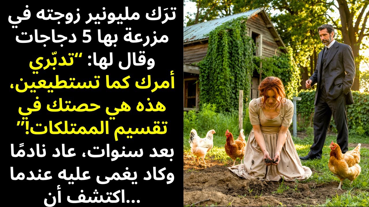 الْمِلْيُونَيْرُ تَرَكَ زَوْجَتَهُ فِي الْمَزْرَعَةِ 