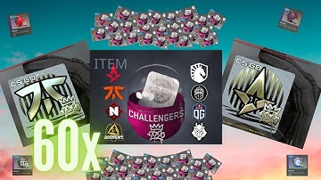THE NEW CAPSULES GIVE BEST DROPS!! 60x 2020 RMR Challengers Stickers Capsules CS:GO Opening