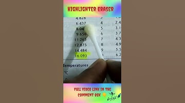 How to remove highlighter from paper | Highlighter Eraser | Highlighter Remover