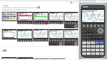 Solving trig using graphs on the Casio CG 50