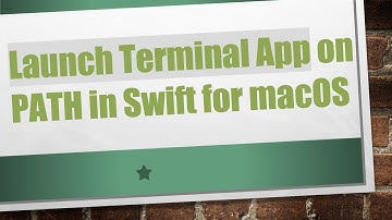 Launch Terminal App on PATH in Swift for macOS