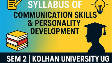 Syllabus | Communication Skills & Personality Development | SEC 2| Semester 2| Kolhan University UG