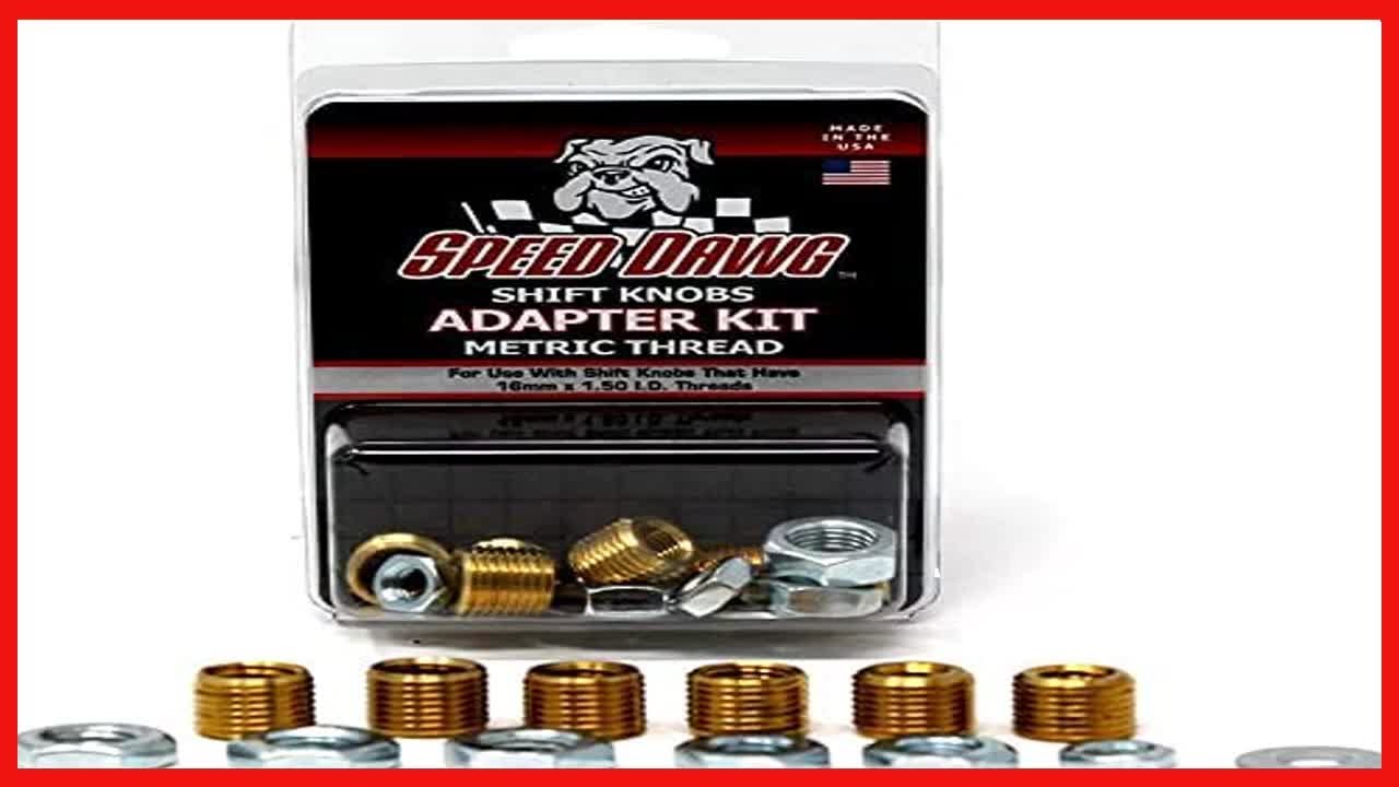 Great product Speed Dawg Metric Thread Shift Knob Adapter Kit with 6