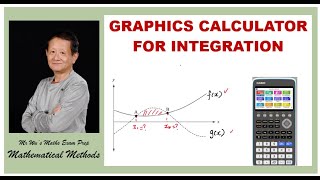 Maths Methods | Unit 3 | Use GDC to determine the intersection points and integral | SF