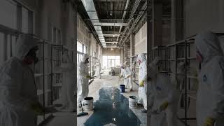 From Construction Site to Luxury Retail Showroom ✨ Epoxy Transformation