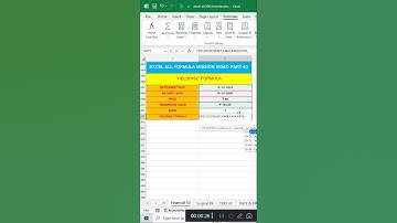 Part 62 YIELDDISC Formula in Excel #excel #excelformula #exceltips #exceltricks #shortsfeed #shorts