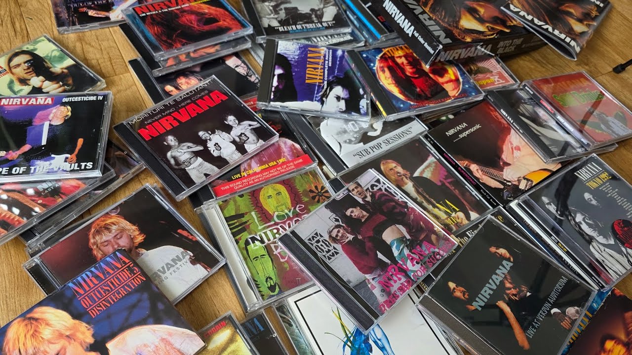 Unboxing my old nirvana bootleg cd collection - YouTube