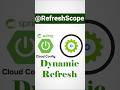RefreshScope Annotation In Spring Cloud #springboot #java #interview