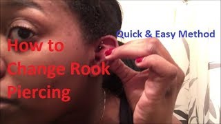 How I Change my Rook Piercing | Quick and Easy