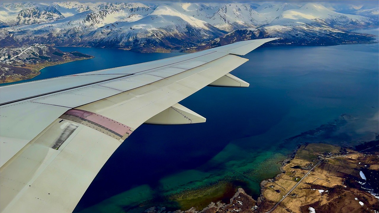 [4K] – Full Flight – Widerøe – Embraer E190-E2 – BGO-TOS – LN-WEC – WF626 – IFS 1042