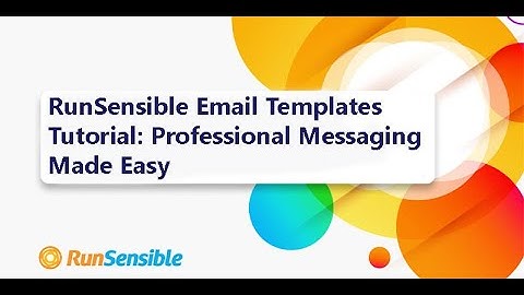 Set Up Email Templates in RunSensible – A Step-by-Step Guide