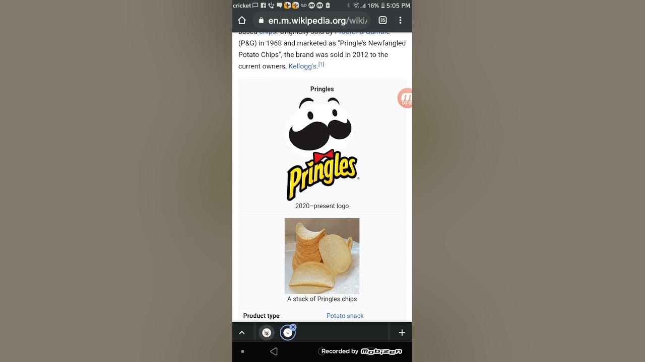did Pringles change their logo YouTube