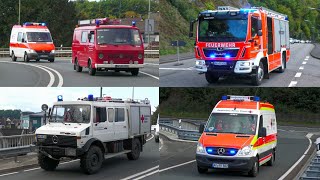 [Landesübungstag 2025] Großübung Tunnelunfall in Betzdorf - Einsatzfahrten